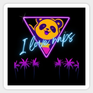 Cute Panda Cyberpunk - I Love Naps - Kawaii Panda #5 Sticker